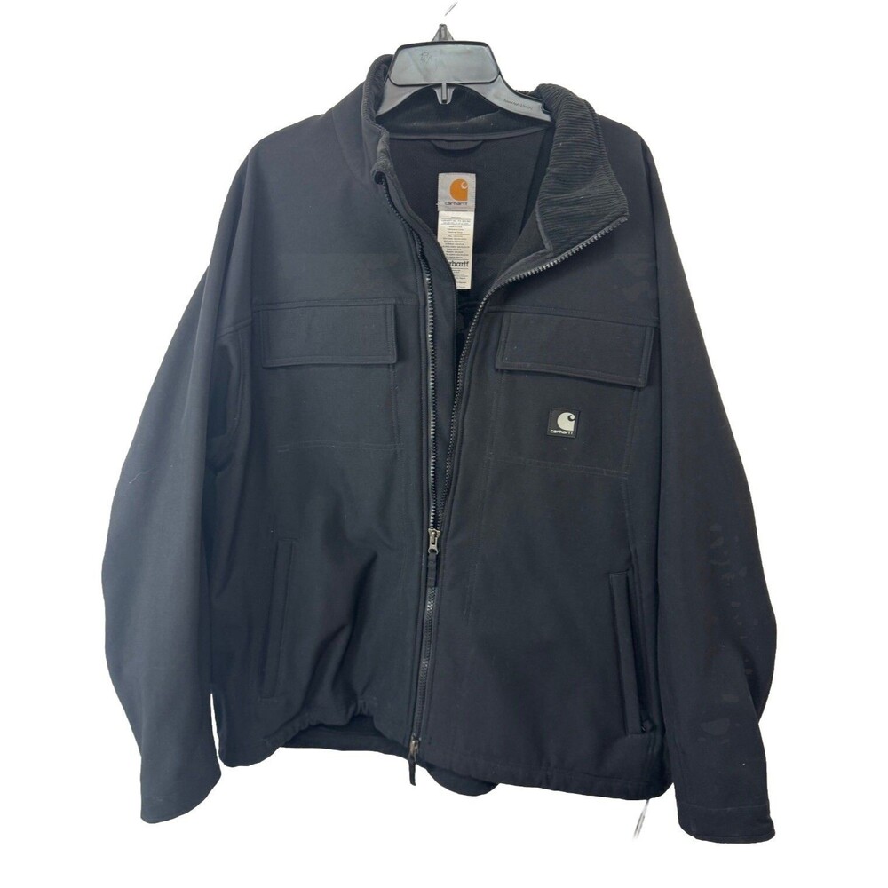 Carhartt J176 Mens 2XL Regular Black Soft Shell Traditional Jacket